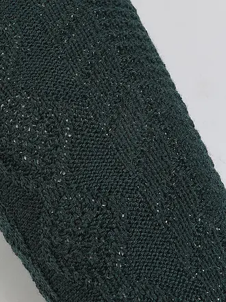 LUISE STEINER | Chaussettes hautes moutarde | dunkelgrün